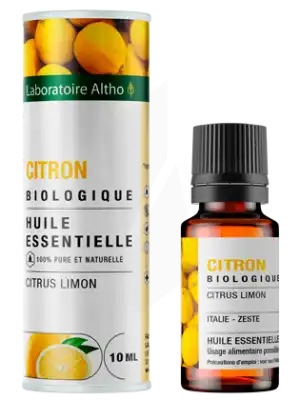 Laboratoire Altho Huile Essentielle Citron Bio 10ml à TOURCOING