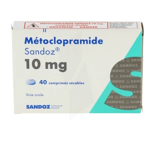 Metoclopramide Sandoz 10 Mg, Comprimé Sécable