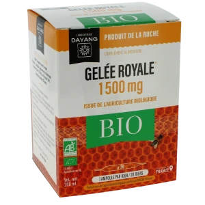 Dayang Gelée Royale 1500 Mg Bio 20 Ampoules