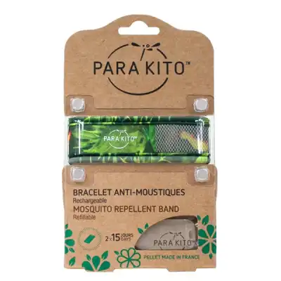 Parakito Graffic Bracelet Répulsif Anti-moustique Tropical B/2 à PERSAN