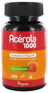 Vitavea Gummies Acérola 1000 Gommes Tonus Vitalité B/30 à CERNAY