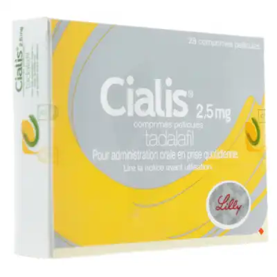 CIALIS 2,5 mg, comprimé pelliculé