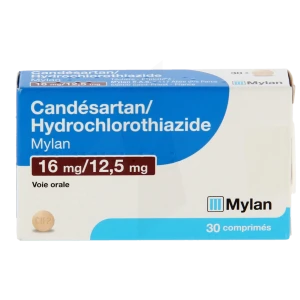 Candesartan/hydrochlorothiazide Viatris 16 Mg/12,5 Mg, Comprimé