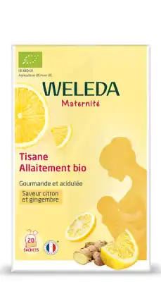 Weleda Tisane Allaitement Bio Citron Gingembre 20 Sachets à MENTON
