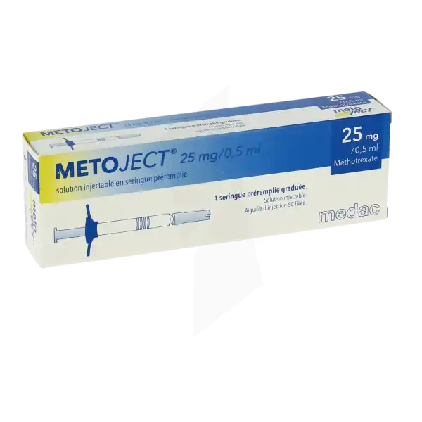 Metoject 25 Mg/0,5 Ml, Solution Injectable En Seringue Préremplie