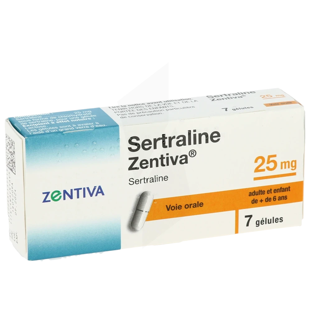 Sertraline Zentiva 25 Mg, Gélule