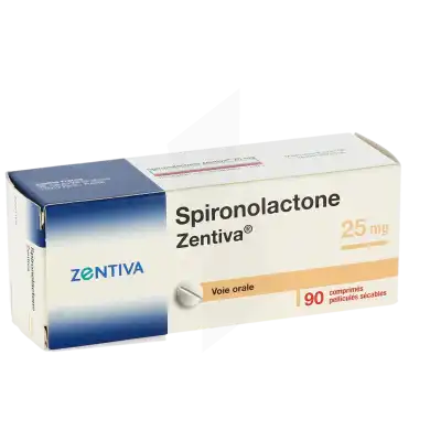 Spironolactone Zentiva 25 Mg, Comprimé Pelliculé Sécable à Osny