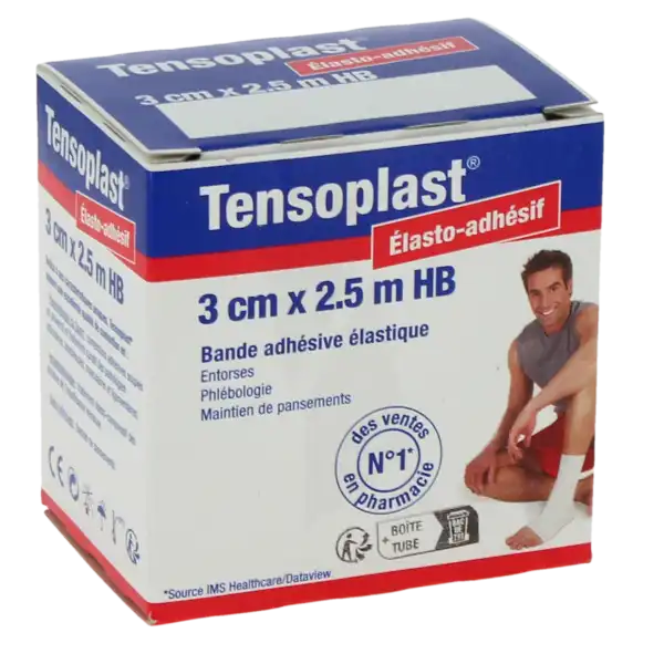 Tensoplast Hb Bande Adhésive élastique 3cmx2,5m