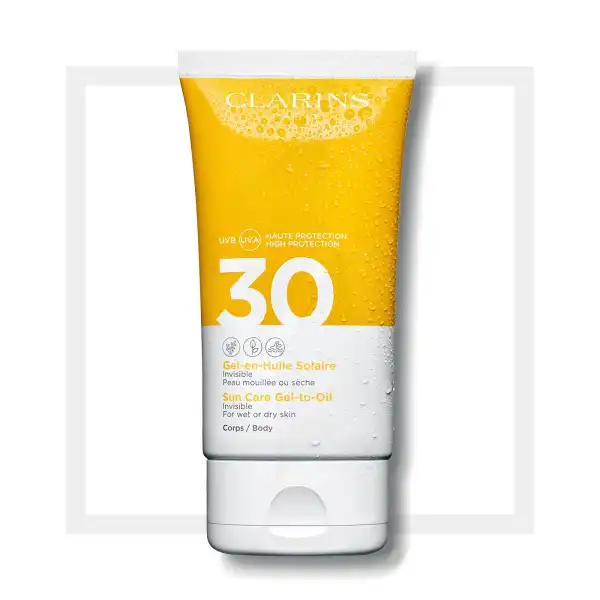 Clarins 30 Gel-en-huile Solaire Spf30, Corps 150ml