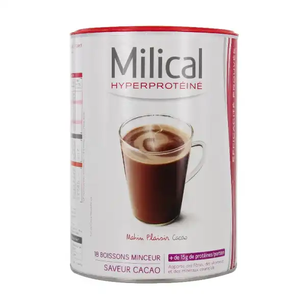 Milical Hyperproteine Pdr Pour Boisson Chocolat Pot/540g