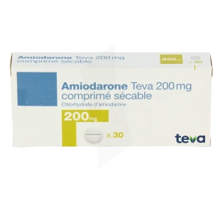 Amiodarone Teva 200 Mg, Comprimé Sécable