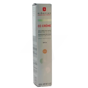 Erborian Cc Crème Spf30 Crème Soin Correcteur Clair Tube De 40 Ml
