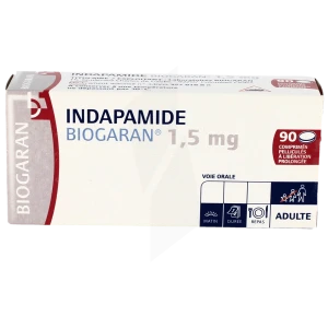 Indapamide Biogaran 1,5 Mg, Comprimé Pelliculé à Libération Prolongée