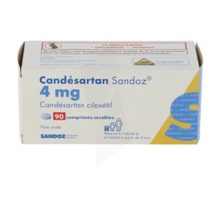 Candesartan Sandoz 4 Mg, Comprimé Sécable