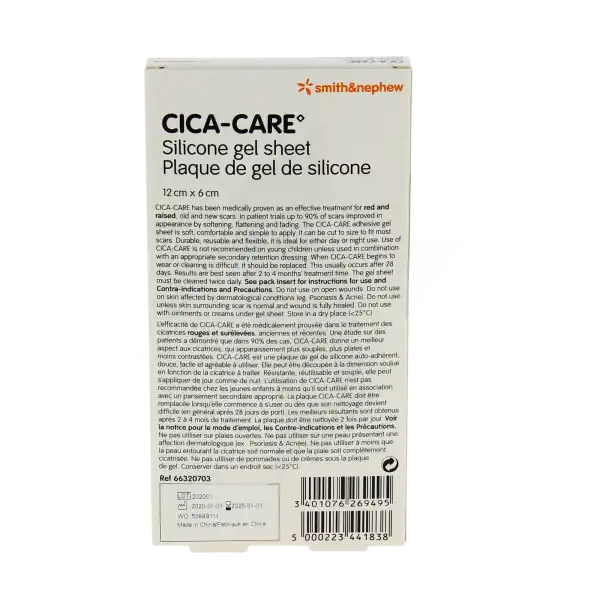 Cica Care, 60 Mm X 120 Mm X 3,5 Mm 