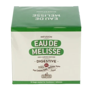 Eau De Mélisse Des Carmes Boyer Mélissane Tisane Digestive Bio 20 Sachets/1,5g