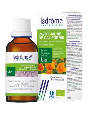 Ladrôme Extrait de Plante Pavot Jaune de Californie Partie Aérienne Fleurie 50ml