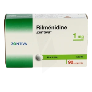 Rilmenidine Zentiva 1 Mg, Comprimé