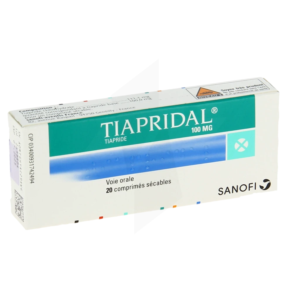 Tiapridal 100 Mg, Comprimé Sécable