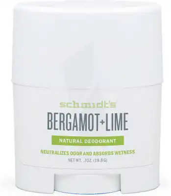 Schmidt's Déodorant Bergamote + Citron Vert Stick/20g à PINS-JUSTARET