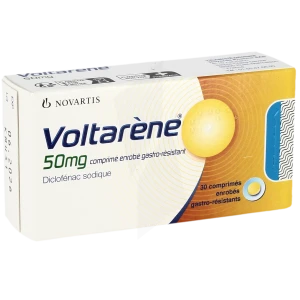 Voltarene 50 Mg, Comprimé Enrobé Gastro-résistant