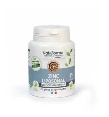 Nat&form Liposomale Zinc Liposomal 60 Gélules Végétales à LUSSAC