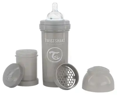 Twistshake Bib Anti-c Gris Pastel 260ml à BOURBON-LANCY