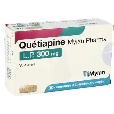 Quetiapine Viatris Lp 300 Mg, Comprimé à Libération Prolongée à Nice