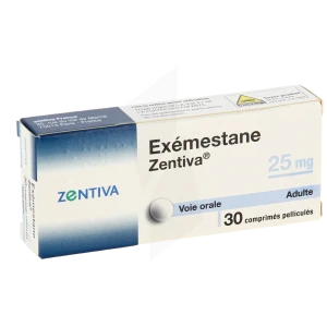 Exemestane Zentiva 25 Mg, Comprimé Pelliculé