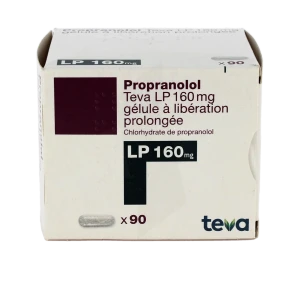 Propranolol Teva L P 160 Mg, Gélule à Libération Prolongée