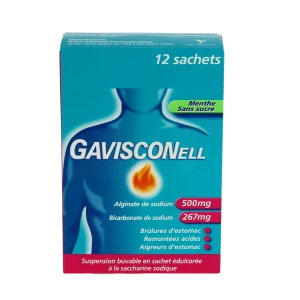 Gavisconell Suspension Buvable Sachet-dose Menthe Sans Sucre 12sach/10ml
