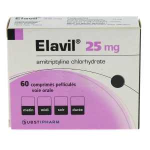 Elavil 25 Mg, Comprimé Pelliculé