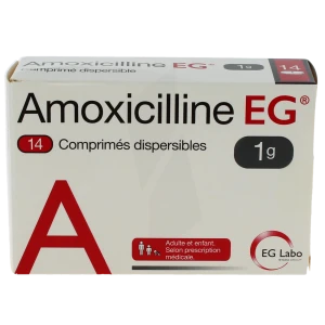 Amoxicilline Eg 1 G, Comprimé Dispersible