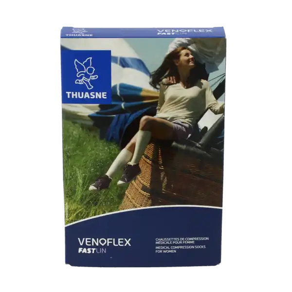 Venoflex Fast 2 Chaussette Lin Femme Naturel Taille 2l