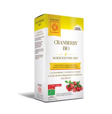 Dayang Cranberry Bio 15 Gélules à BOURBON-LANCY