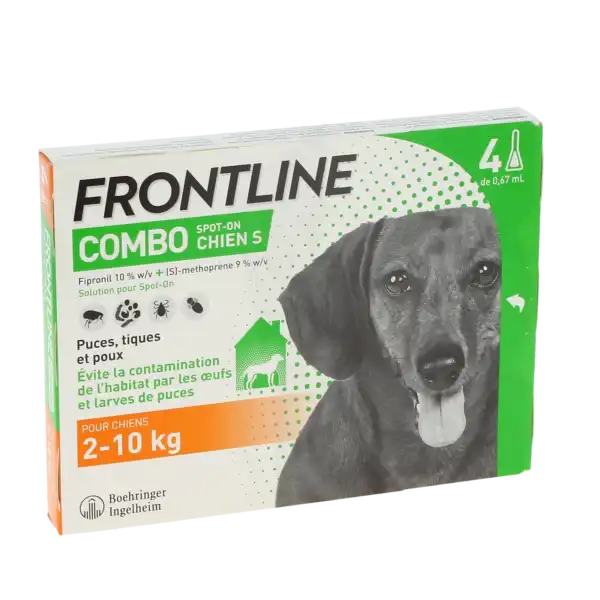 Frontline Combo 67,00 Mg / 60,30 Mg Solution Pour Spot-on Pour Chien S, Solution Pour Spot-on