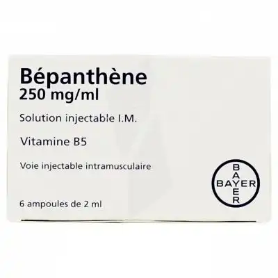 Bepanthene 250 Mg/ml Solution Injectable 6 Ampoules/2ml à CHASSE SUR RHÔNE
