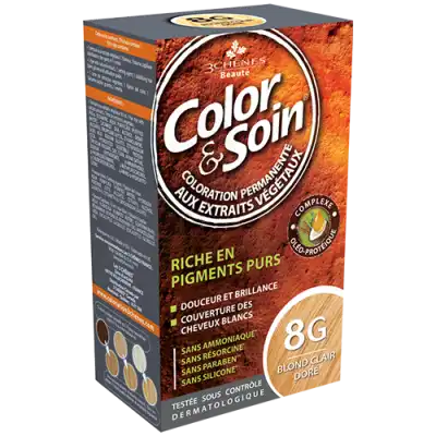 Acheter COLOR&SOIN Kit coloration permanente 8G blond clair doré à TOULON
