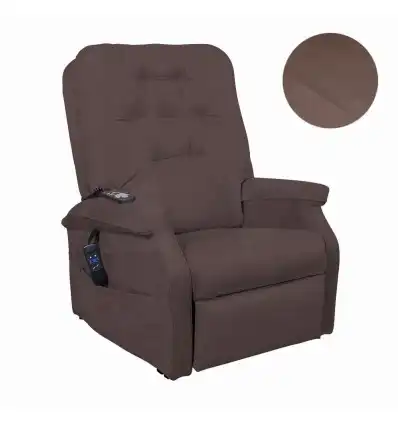 Fauteuil Relevateur En Microfibre Couleur Café