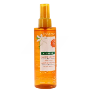 Klorane Solaire Huile Sèche Solaire Spf30 Tamanu Bio Et Monoï Spray De 200 Ml