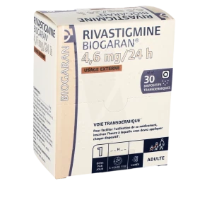 Rivastigmine Biogaran 4,6 Mg/24 H, Dispositif Transdermique