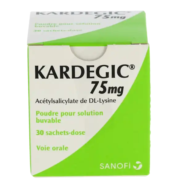 Kardegic 75 Mg, Poudre Pour Solution Buvable En Sachet-dose