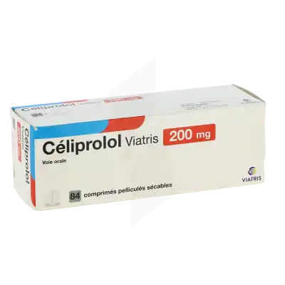 Celiprolol Viatris 200 Mg, Comprimé Pelliculé Sécable à Nice