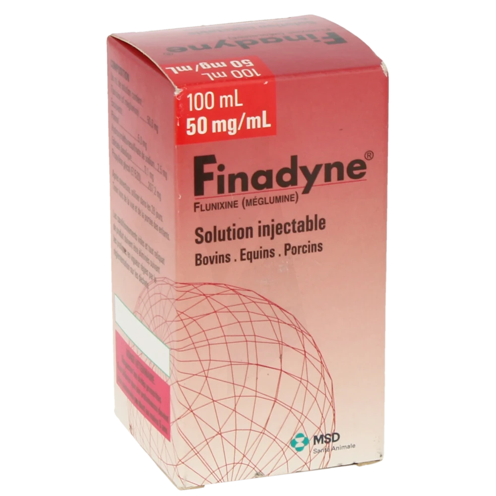 Finadyne Solution Injectable Pour Equins, Bovins Et Porcins, Solution Injectable