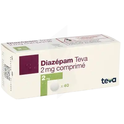 Diazepam Teva 2 Mg, Comprimé à Agen