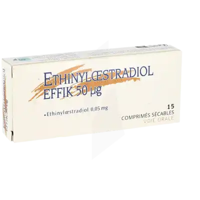 ETHINYLOESTRADIOL EFFIK 50 microgrammes, comprimé