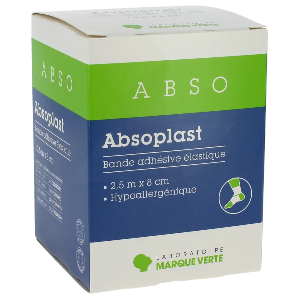 Absoplast Bande Adhésive élastique 2,5 M X 8 Cm