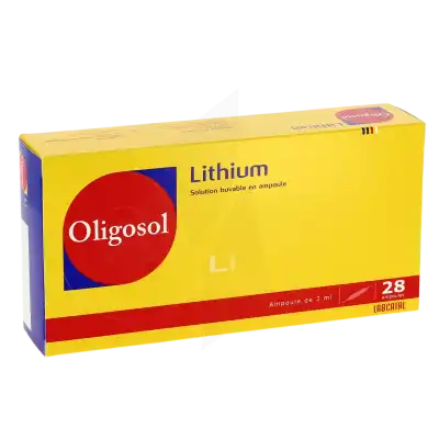 Lithium Oligosol, Solution Buvable En Ampoule Ou En Récipient Unidose à Auterive