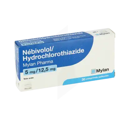 Nebivolol/hydrochlorothiazide Viatris 5 Mg/12,5 Mg, Comprimé Pelliculé à CHAMPAGNOLE
