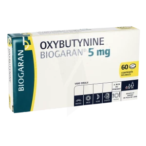 Oxybutynine Biogaran 5 Mg, Comprimé Sécable